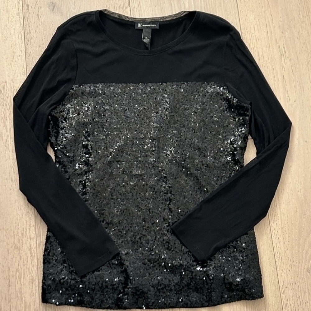 INC Womens Sequence Top Size L - Picture 3 of 5